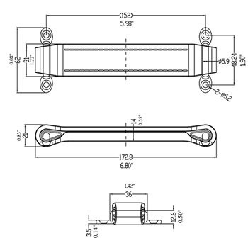 H1007 - CABINET HANDLE  - comfortable grip