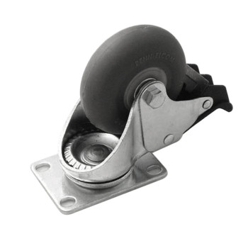 3075TB - 3 1/2" Braked Swivel Caster with #2 Top Plate