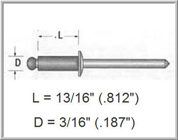 6690 - POP RIVET - 3/8" & 1/2" WALL 