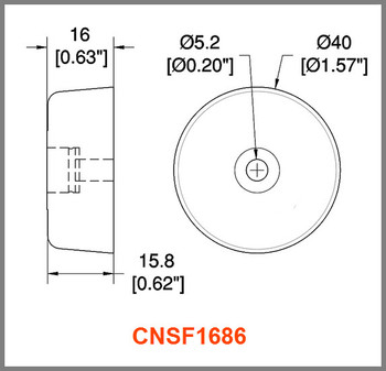 F1686 - RUBBER FOOT  / Large