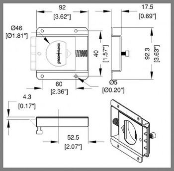 L2470 - SLAM LATCH /QUICK LID - finger hole style