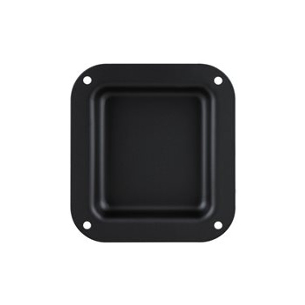 D0946K-RECESSED PLAIN DISH - powder coated black 