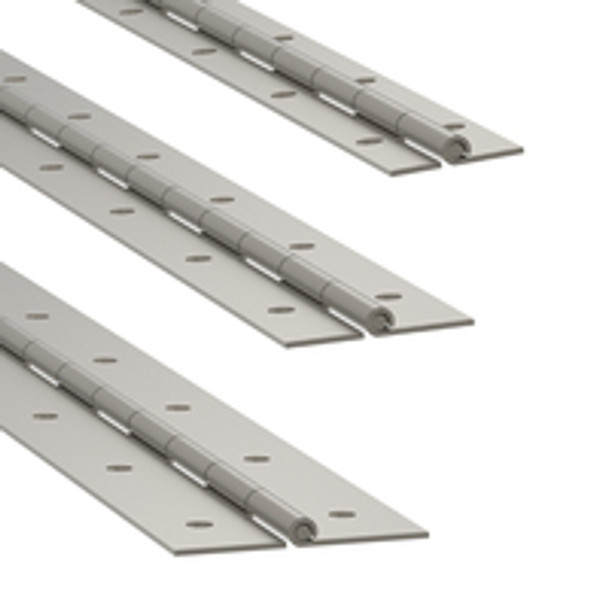 P1309P - Steel Piano Hinge - 72" Long x 1.47" Wide Punched At 3" Centers