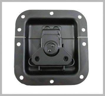 L905/915K - RECESSED LATCH IN DISH - black - medium size - DIY