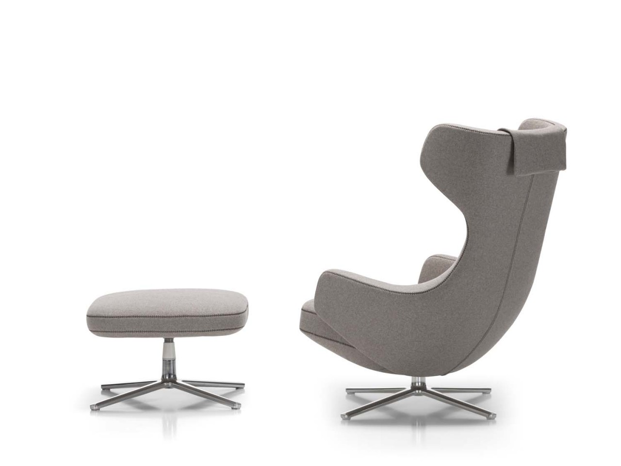 Vitra Grand Repos & Ottoman by Antonio Citterio