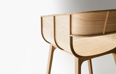 Maritime Chair is constructed from solid oak ply