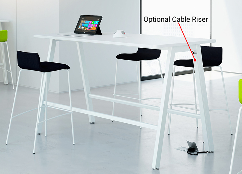 Elite Harmony Bench White Legs