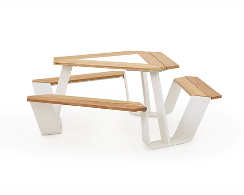 Exremis Anker Picnic Table Galvanized Steel Legs