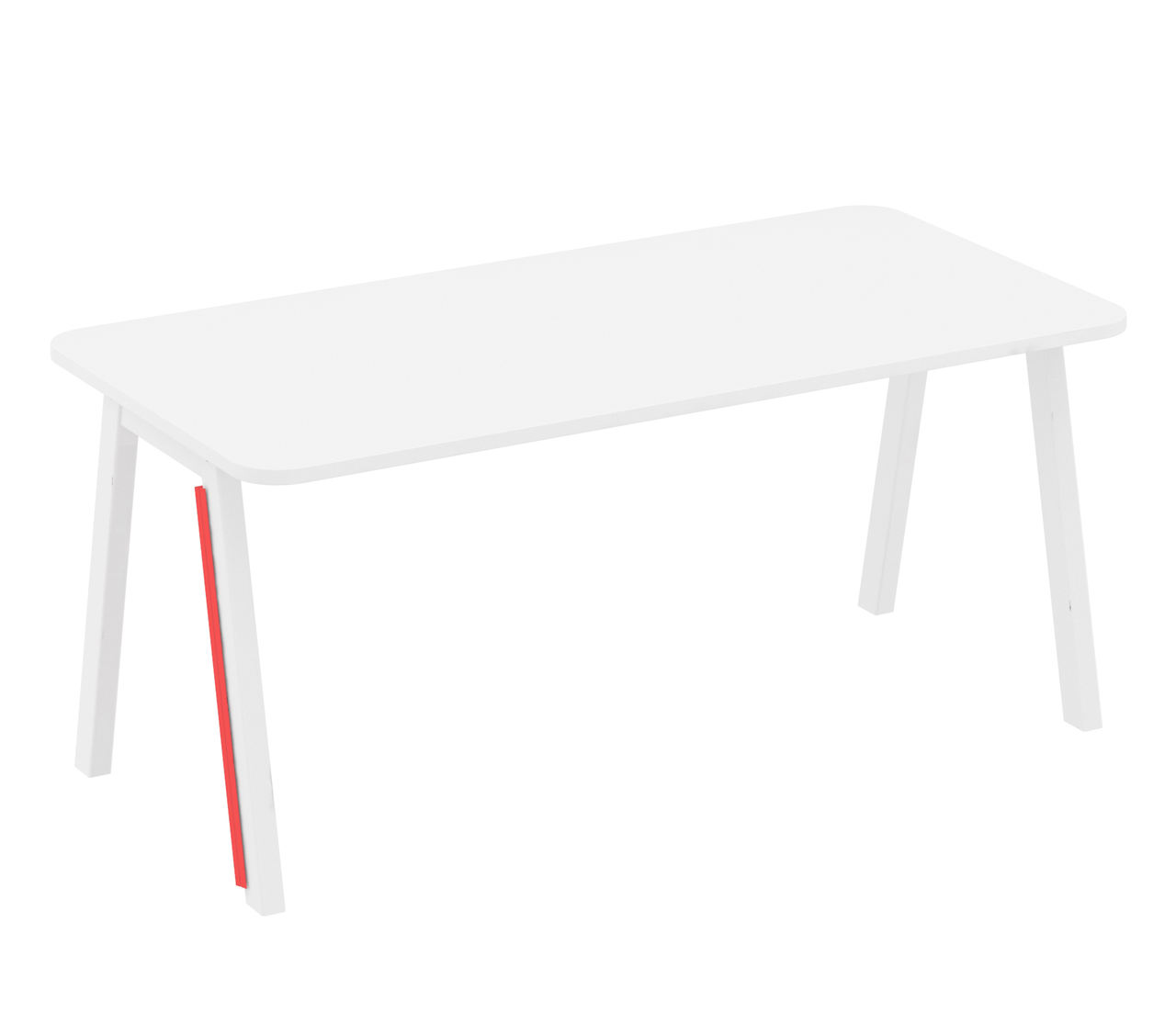 Elite Loco Bench White Showing Leg Cable Riser (Displayed in Red)