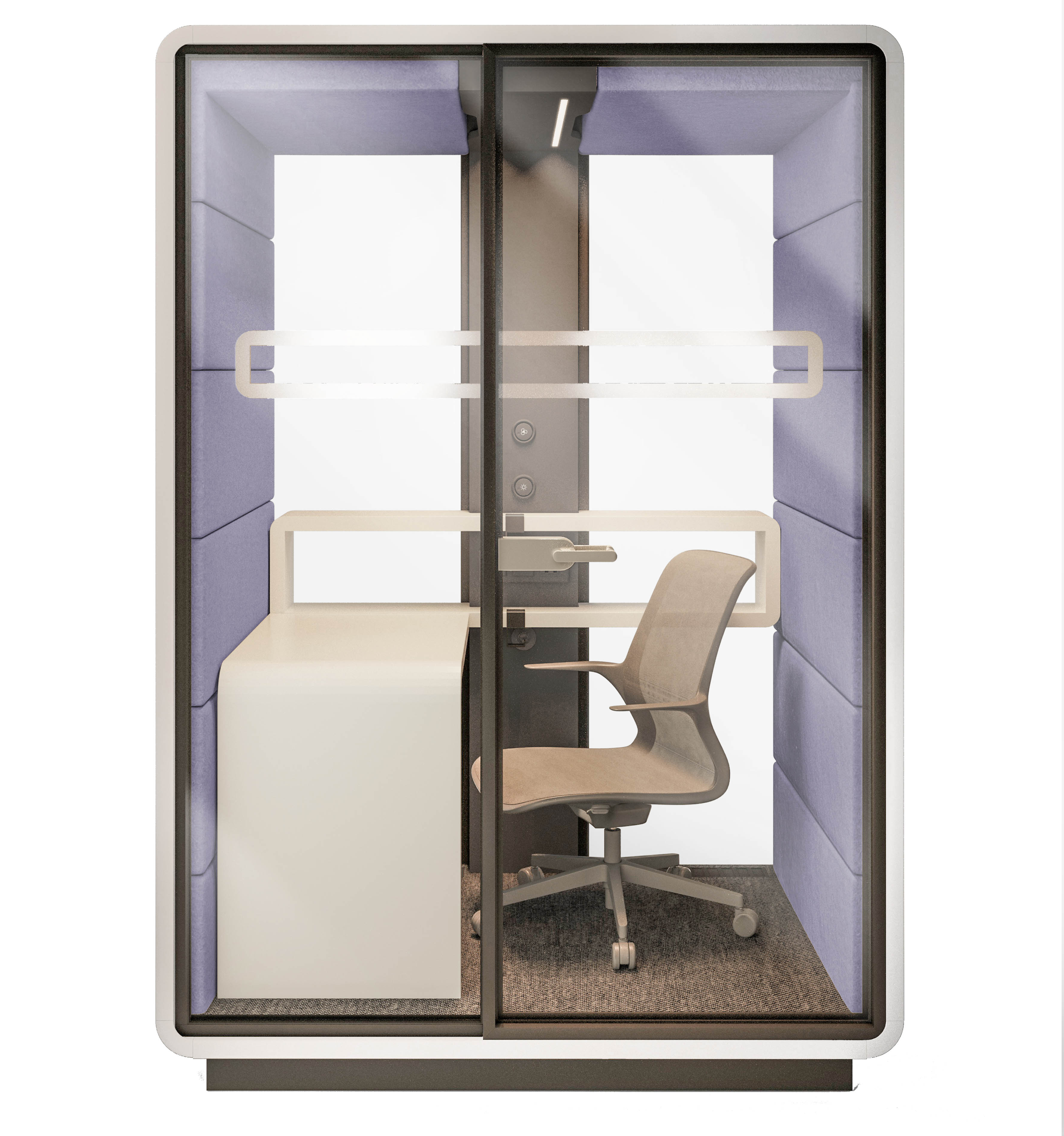 Hush Work Booth - Front View