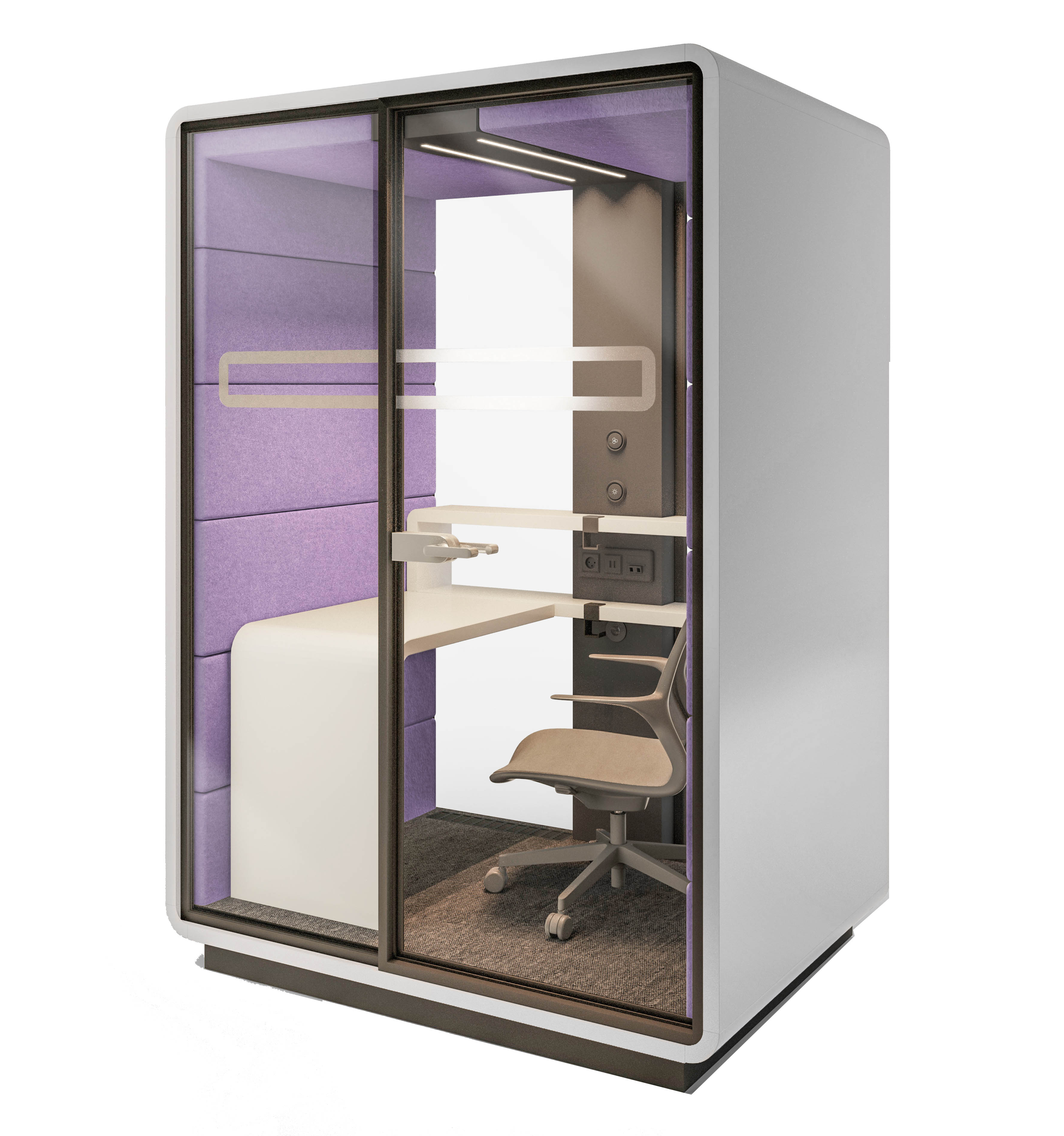 Hush Work Booth - Front Angle View