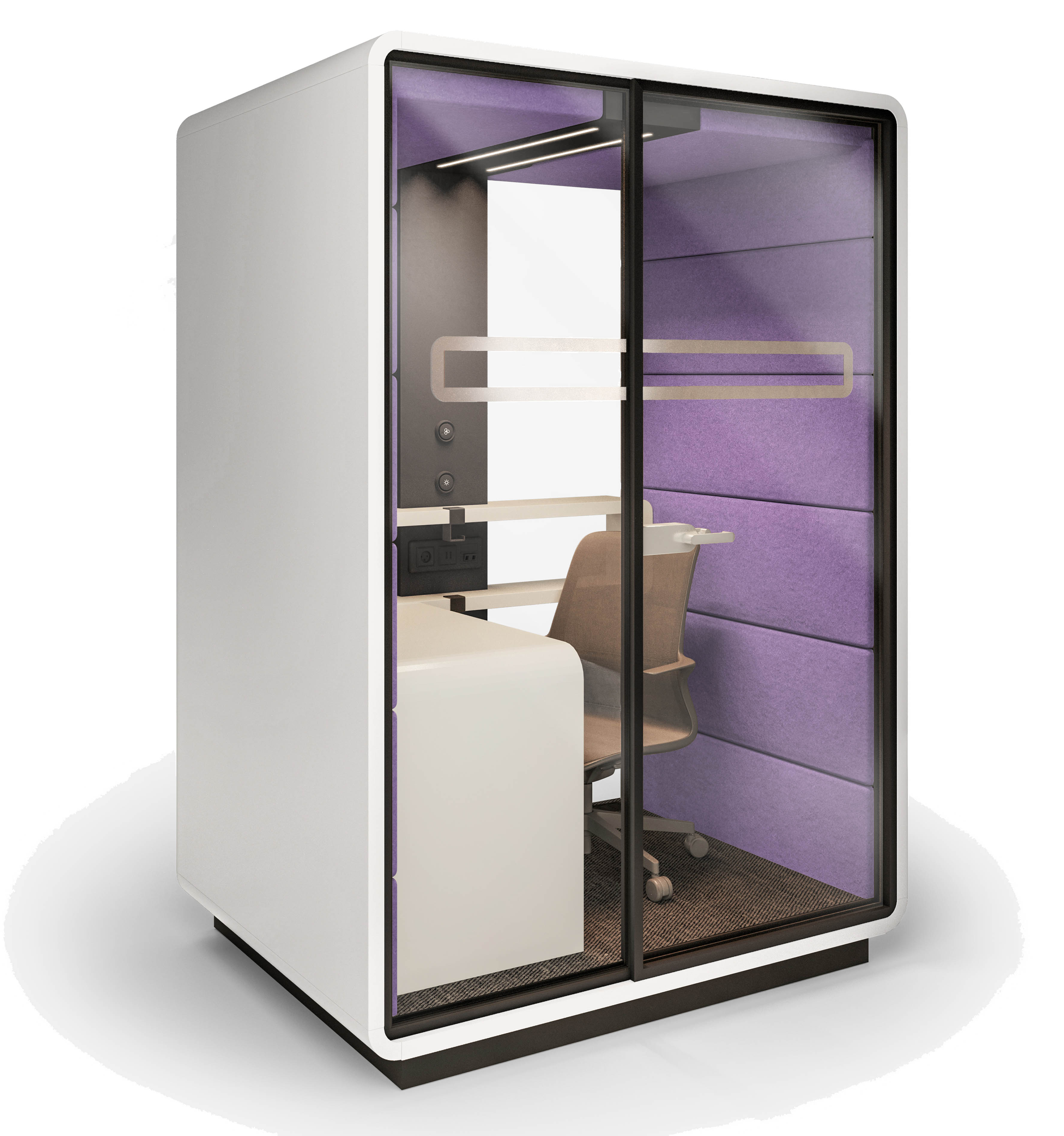 Hush Work Booth - Front Angle View