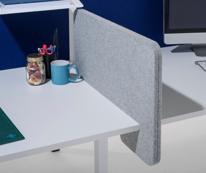 Wedge Desk Mounted Divider/Privacy Screen