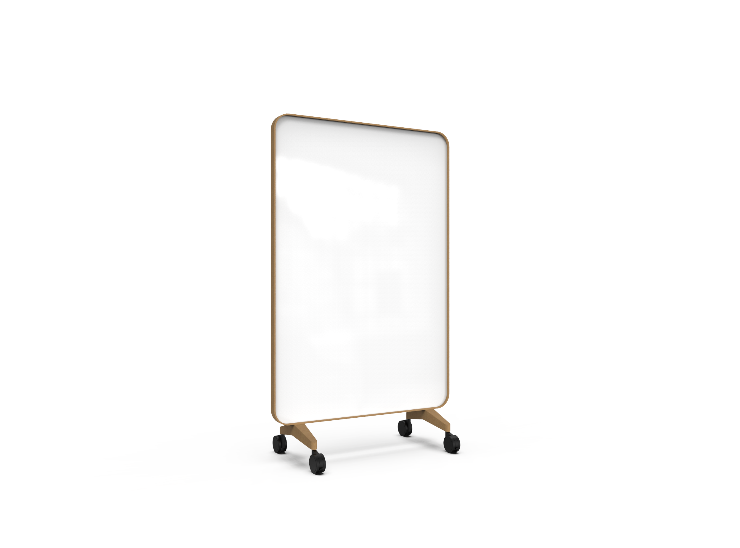 Lintex Frame Mobile Whiteboard - Oak frame