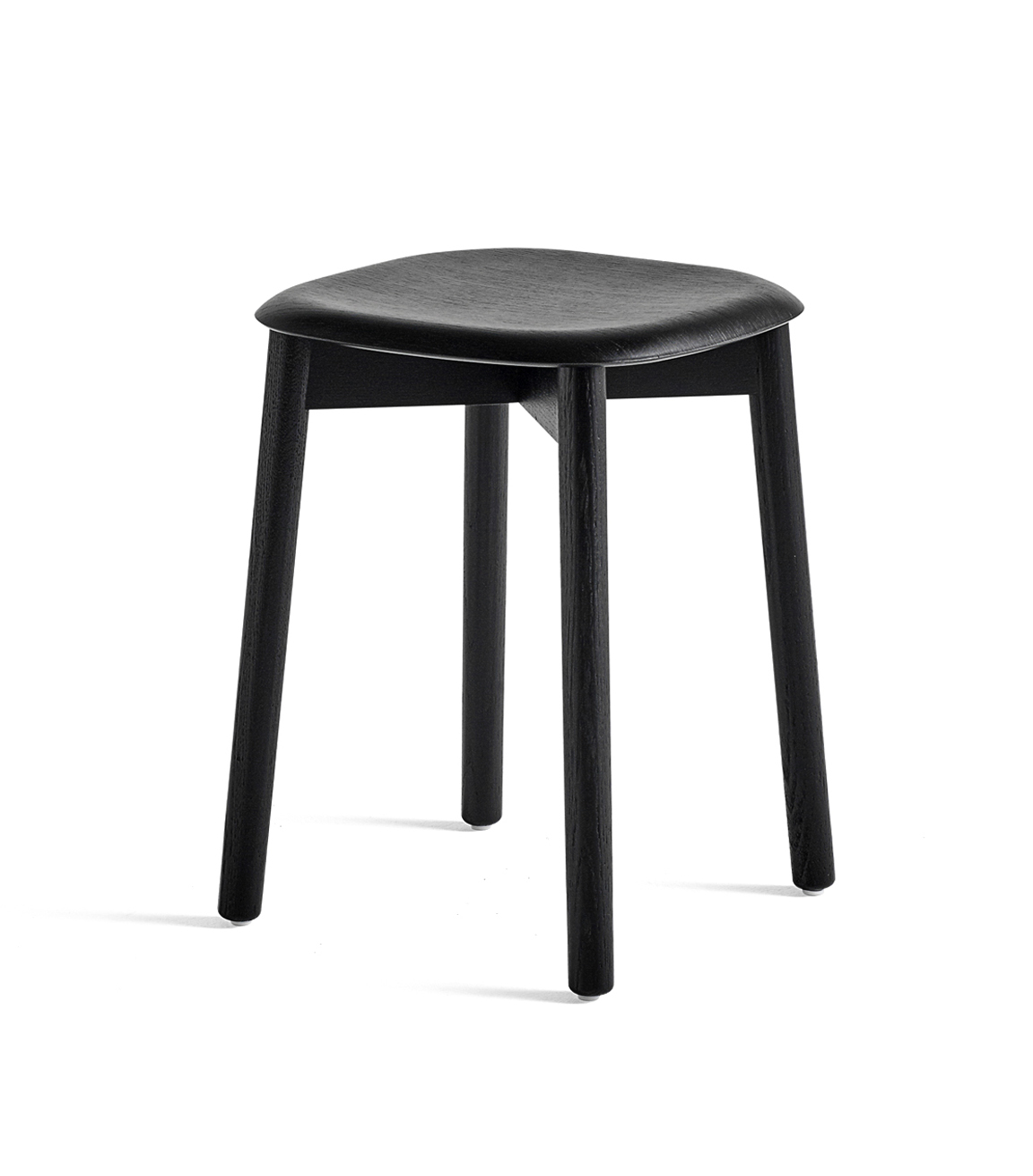 HAY Soft Edge 72 Low Stool - Black Lacquered Oak
