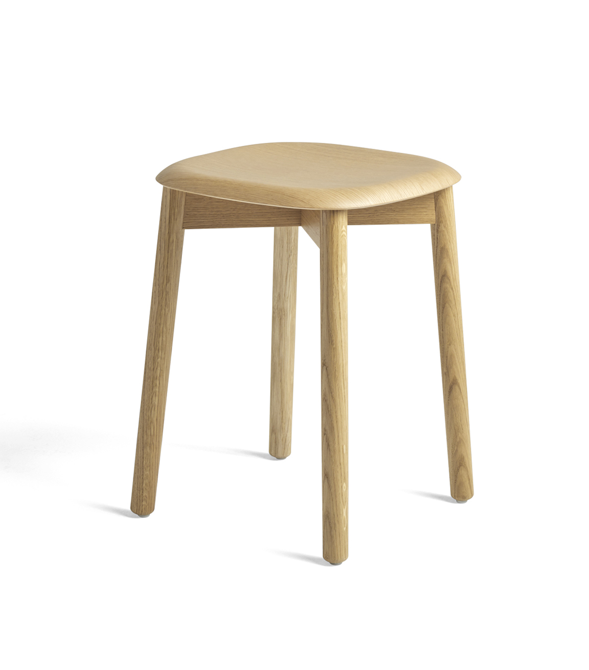 HAY Soft Edge 72 Low Stool - Lacquered Oak