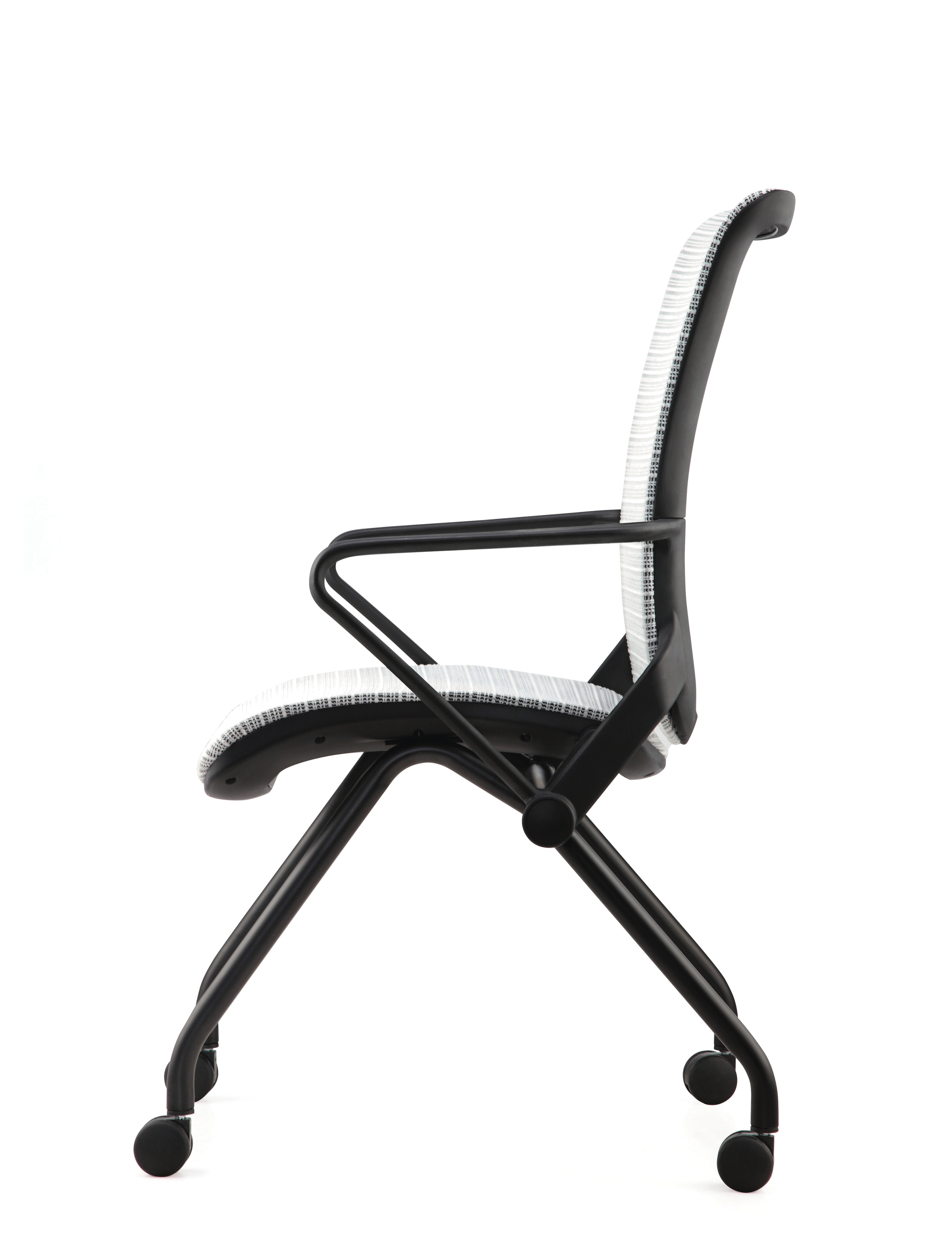 Lii Visitor Mesh Office Chair Four Castors Side View