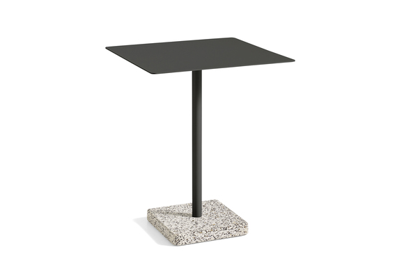 HAY Terrazzo Square Table Grey Base Anthracite Top