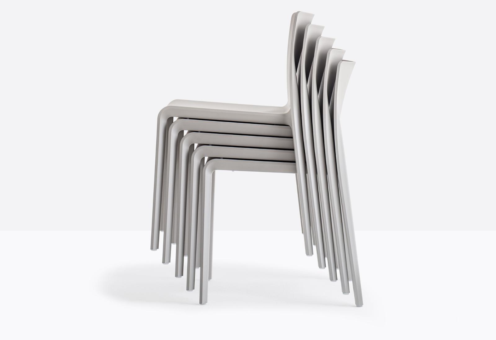 Pedrali Volt 670 Stackable Chairs Grey