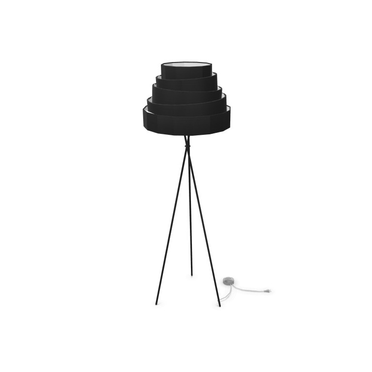 Quadrifoglio Group Babel Floor Lamp All Black