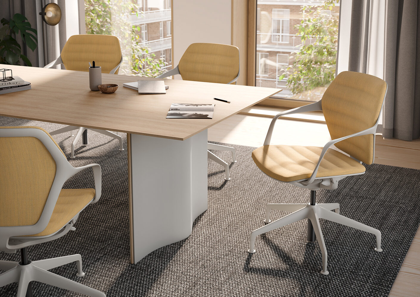 Brunner Wave Meeting Table