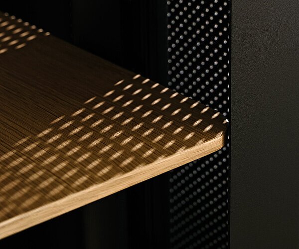 Wilkhahn Confair Next Lectern modesty panel and shelf detail