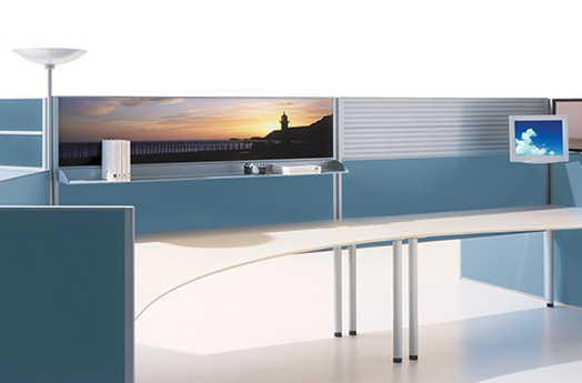 Product Code: DRS 04. Accessories for screens vary from high capacity storage binnacles through to desk tidys / whiteboards and flower holders.