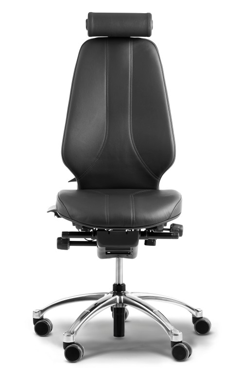 RH Logic 400 Black - Front - With headrest - Leather