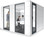 Studiobricks conference pod in white laminate