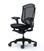 Okamura Contessa 2 Task Chair - Black Mesh Backrest & Black Fabric Seat / Black Frame / Black Body