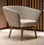 Ocee Design Billo Armchair Wood Base