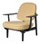 Fritz Hansen JH97 Lounge Chair - Christianshavn Yellow 1110 - Black Stained Oak