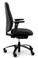 QUICK SHIP RH New Logic 220 Ergonomic Task Chair - Black - Side