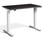 Mini Electric Height Adjustable Desk - White Frame - Carbon Marine Wood Top