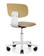 HAG Tion 2100 Task Chair - Harvest - White Back Stem - White Base - Rear View