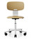 HAG Tion 2100 Task Chair - Harvest - White Back Stem - White Base - Front View