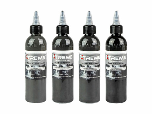 Xtreme Ink - Whitewash Set - 4 x 120 ml / 4 oz