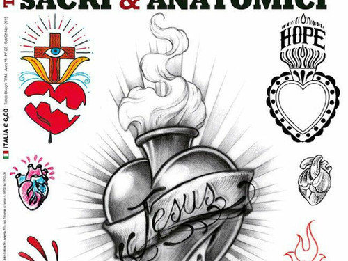 3ntini - Tattoo Flash Drawings - Cuori, Sacri & Anatomici