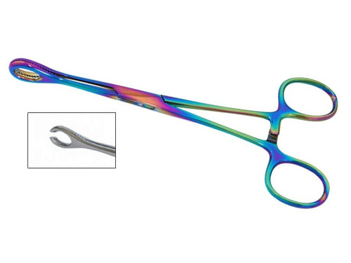 Spectrum Tools - Sponge Forceps - Slotted - Multi-Colour