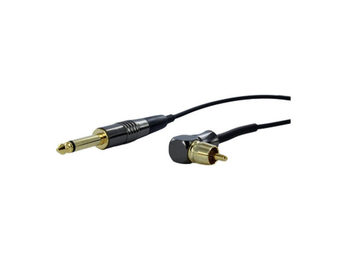 Crystal - Coax RCA Cable - Angled - Black