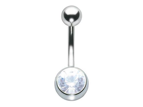 Ignore - Naval Bar - Single Jewelled - Titanium