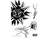 3ntini - Tattoo Flash Drawings - Fiori & Alberi
