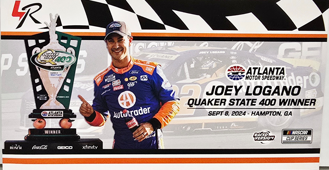 Joey Logano 2023 AutoTrader Atlanta 3/19 Race Win 1:24 Elite Nascar Di
