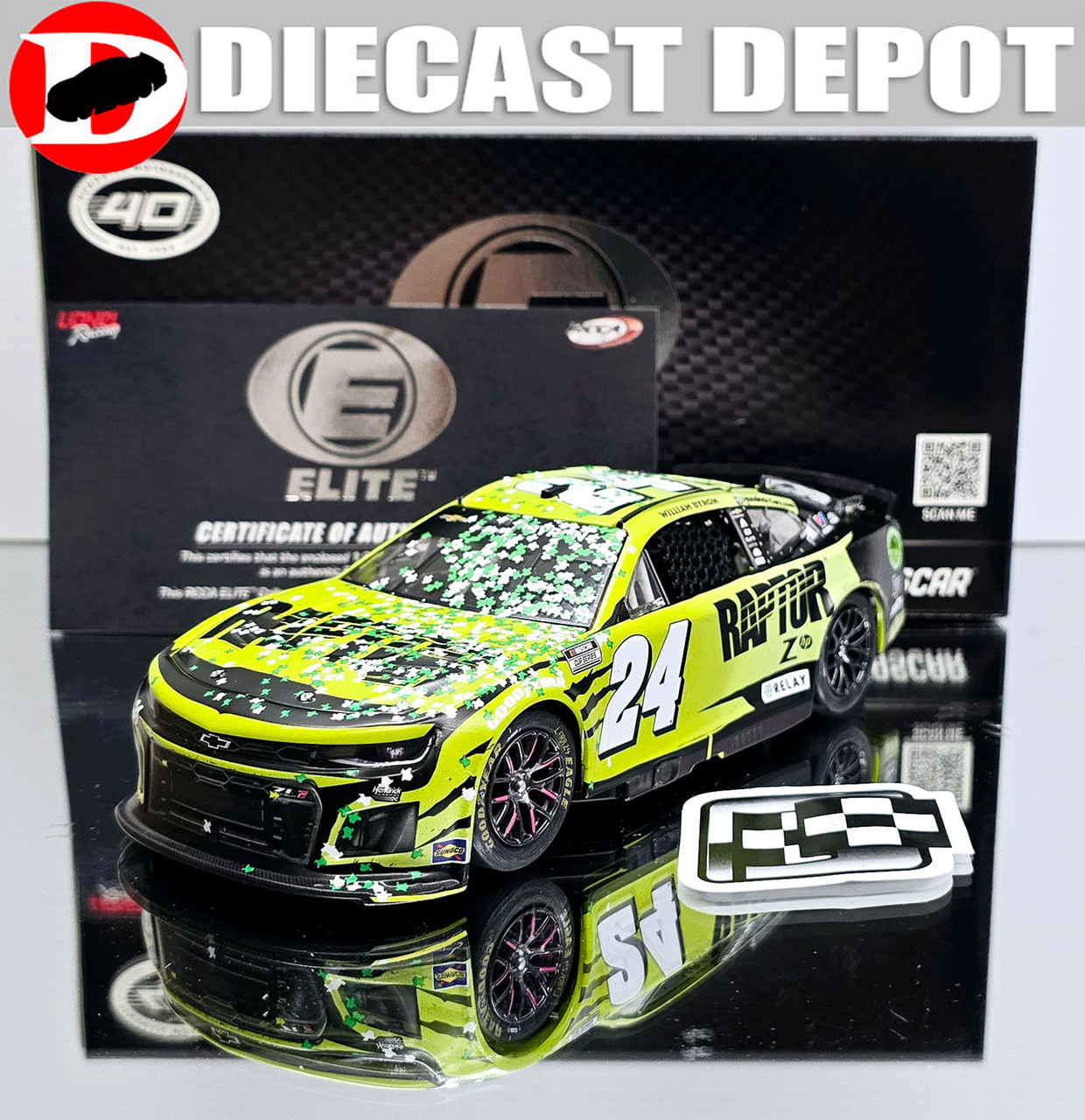 WILLIAM BYRON 2024 COTA WIN RACED VERSION RAPTOR 1/24 ELITE DIECAST