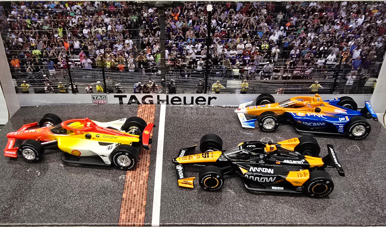 2024 INDIANAPOLIS 500 PODIUM 3-CAR SET (JOSEF NEWGARDEN, PATO O