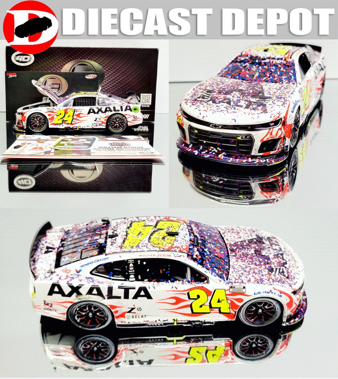 24 William Byron, Axalta, Daytona 500 Race Win, 1/24 CUP 2024 HO