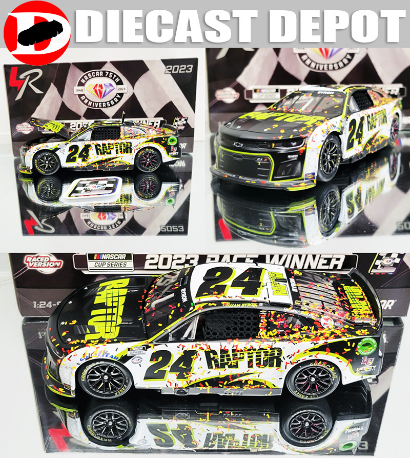 アクション レーシング コレクタブルズの限定版1/24スケールNASCAR WILLIAM BYRON 2023 LAS VEGAS WIN RACED VERSION RAPTOR 1/24 ACTION