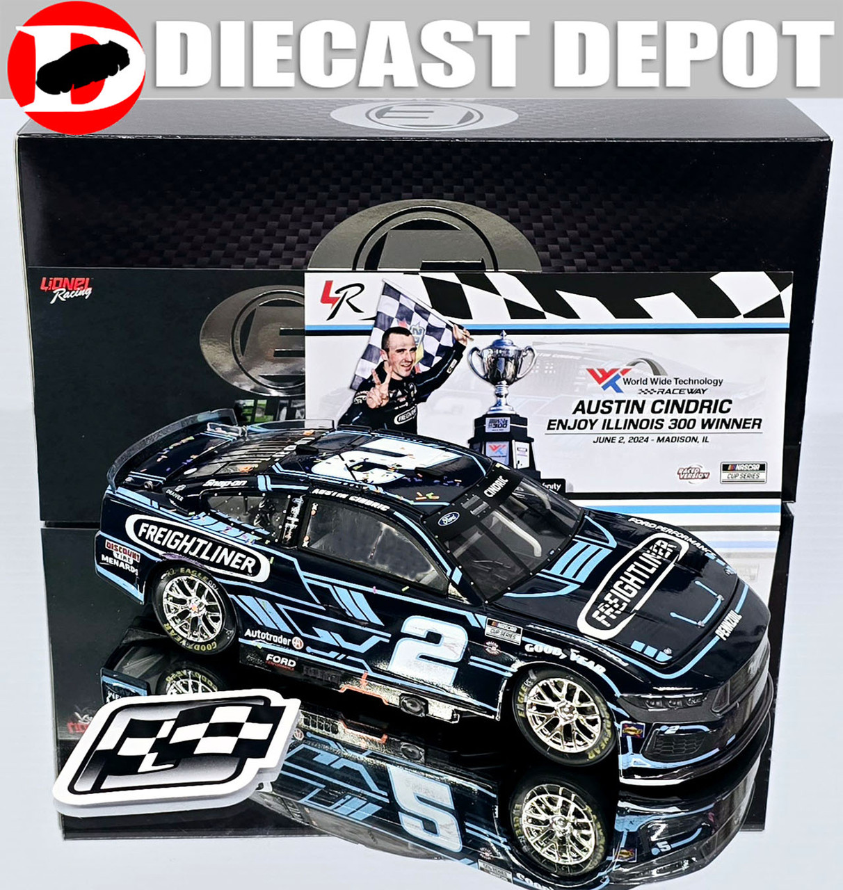 AUSTIN CINDRIC 2024 GATEWAY WIN RACED VERSION FREIGHTLINER 1/24