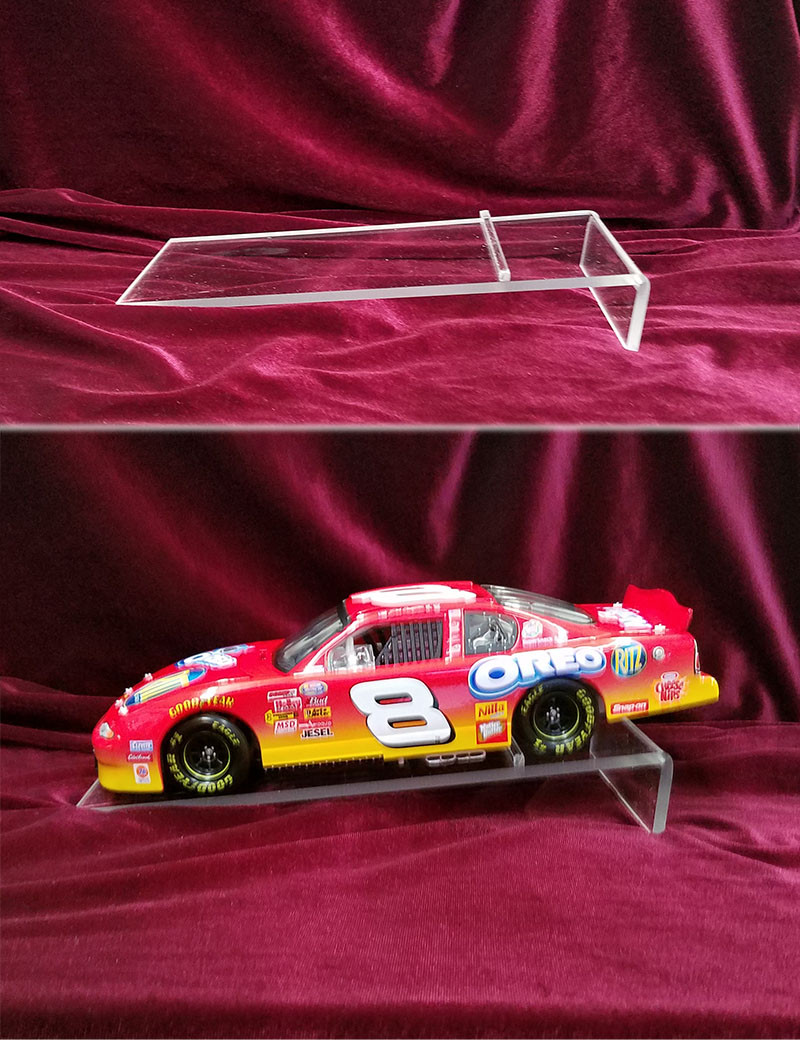 ACRYLIC DISPLAY RISER FOR 1/18 SCALE NASCAR DIECASTS (PACK OF 5)