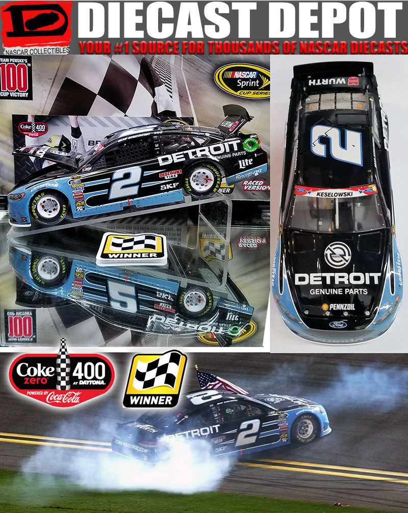 ビートルズ CAR MASCOTS♣HENRI BENDELディスプレイ日本製品 BRAD KESELOWSKI 2016 DAYTONA COKE 400 WIN DETROIT GENUINE PARTS